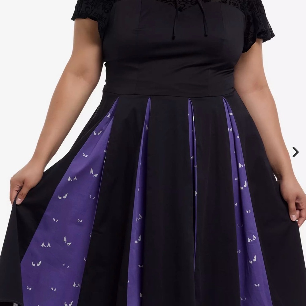 Her Universe Black and Purple A-Line Skirt - Picture 2 of 3